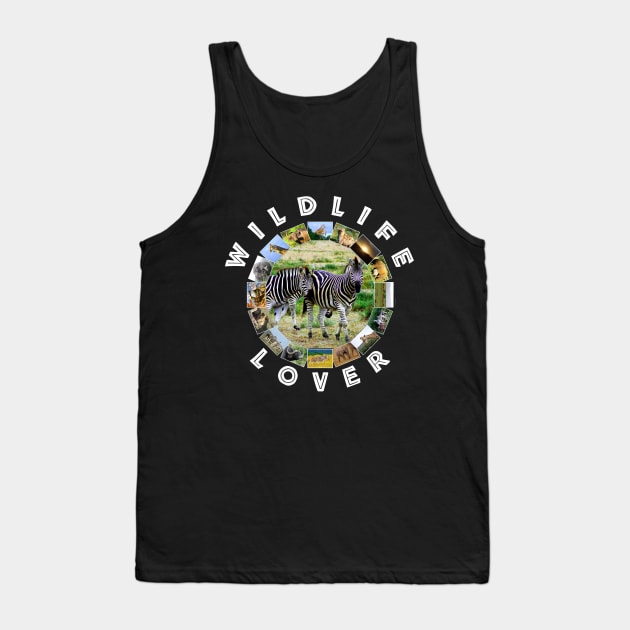 Wildlife Lover Zebra Couple Tank Top by PathblazerStudios